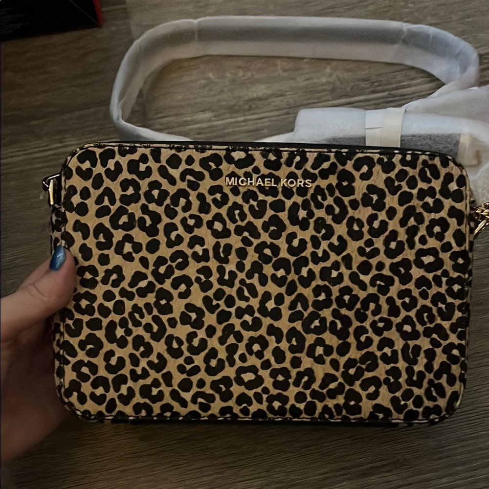 Michael Kors Brown and Black Crossbody Bag